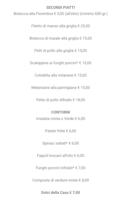 Menu Trattoria Alfredo-1